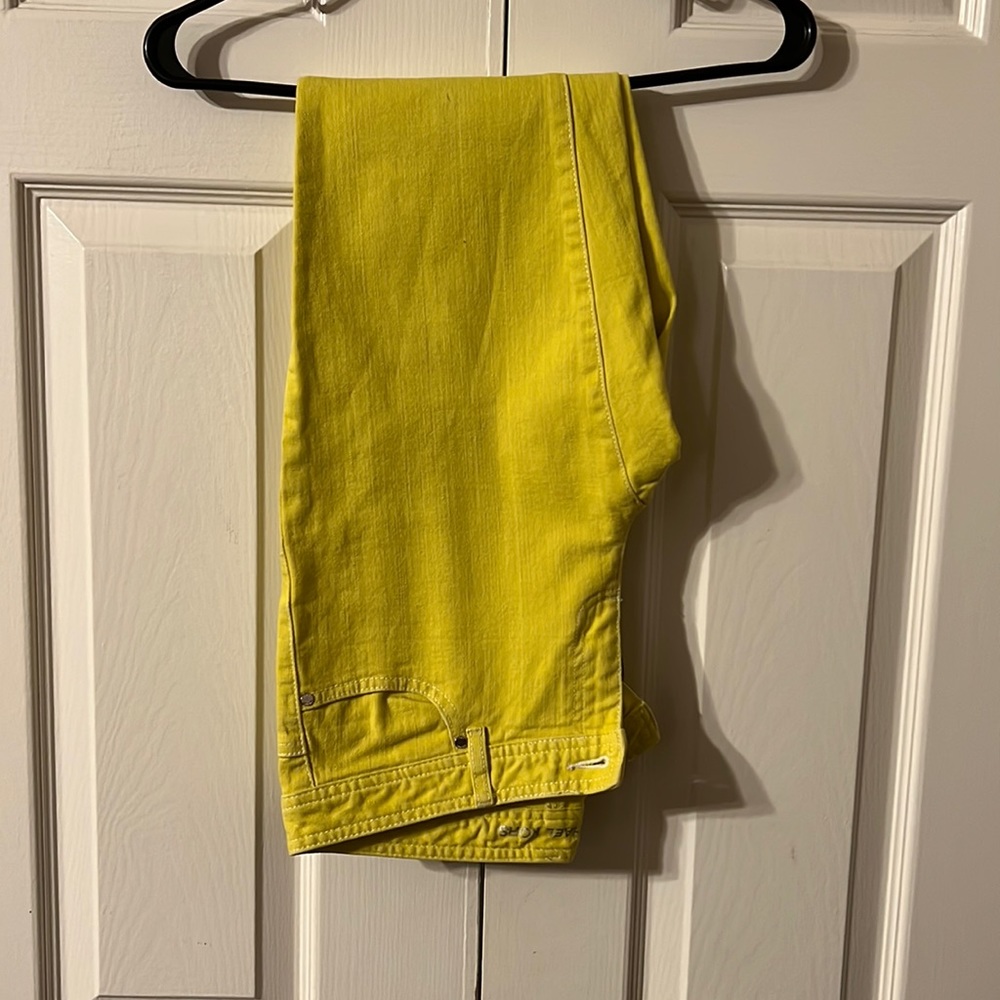 Size 4 Michael Kors yellow jean pants.